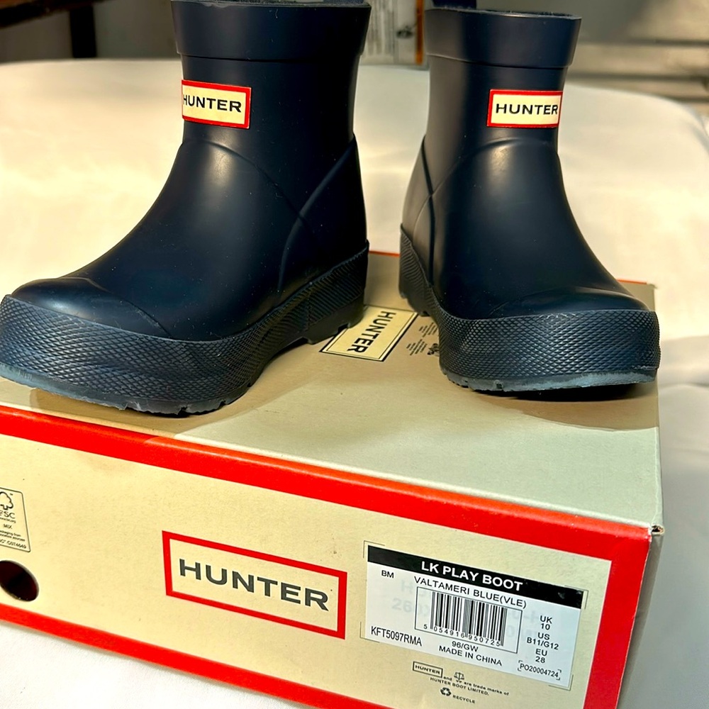 Hunter Kids Classic Rain Kids First Classic Rain
Boots Size 10 Toddler Navy